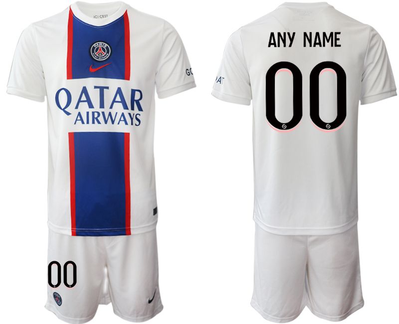Men 2022-2023 Club Paris St German away white customized Soccer Jerseys